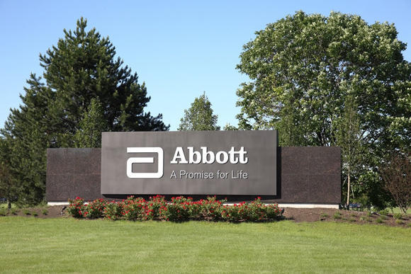 The Abbott sign outside of the Abbott headquarters in Illinois.